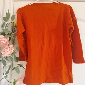 Woman’s Vintage Orange Long Sleeve Top